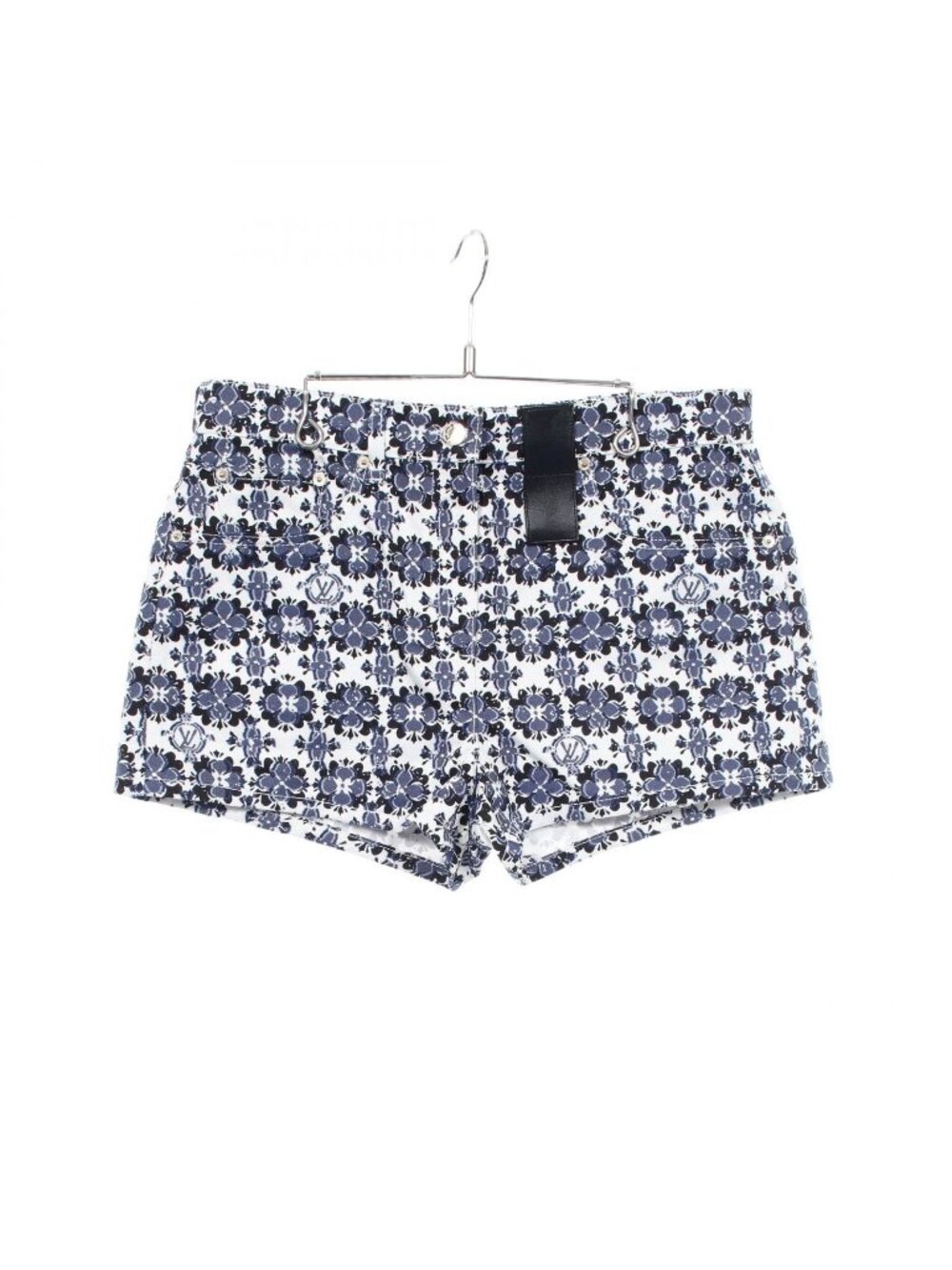 Louis Vuitton Denim Monogram Flower Shorts Cotton